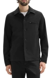 Theory River Trucker Jacket In Neoteric Twill In Black