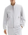 Theory Precision Ponte Zip Jacket In Fog
