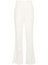 Theory Pressed-crease Trousers In Neutrals