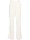 Theory Pressed-crease Trousers In Neutrals
