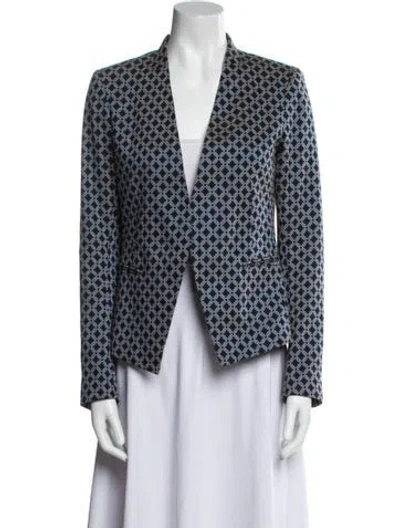 Pre-owned Theory Printed Blazer In Multi