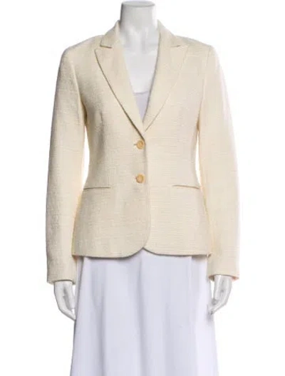 Pre-owned Theory Printed Blazer In Neutral