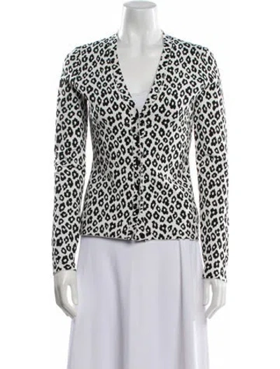 Pre-owned Theory Printed Blazer In White
