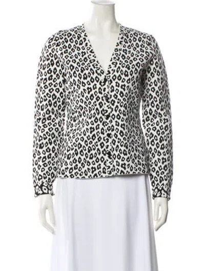 Pre-owned Theory Printed Evening Jacket In White