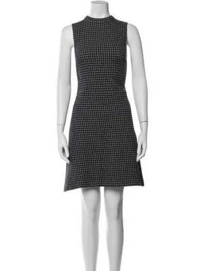 Pre-owned Theory Printed Mini Dress In Blue