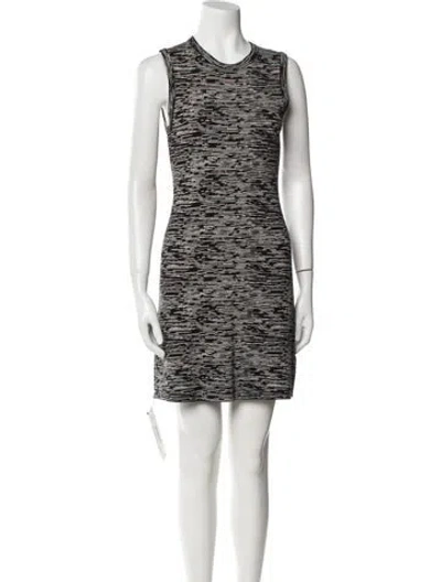 Pre-owned Theory Printed Mini Dress In Multi