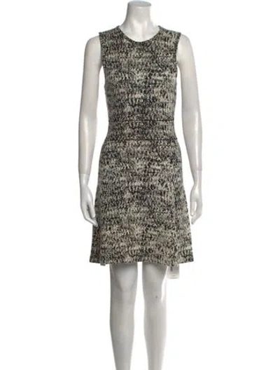 Pre-owned Theory Printed Mini Dress In Multi