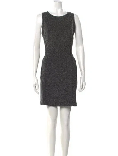 Pre-owned Theory Printed Mini Dress In Multi