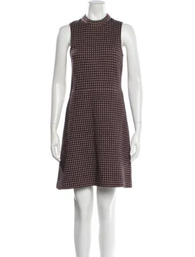 Pre-owned Theory Printed Mini Dress In Multi