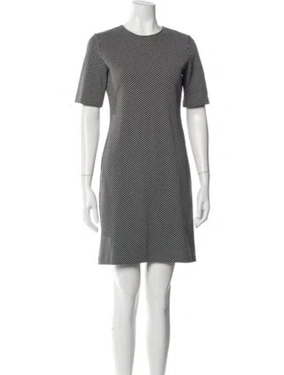 Pre-owned Theory Printed Mini Dress In Multi
