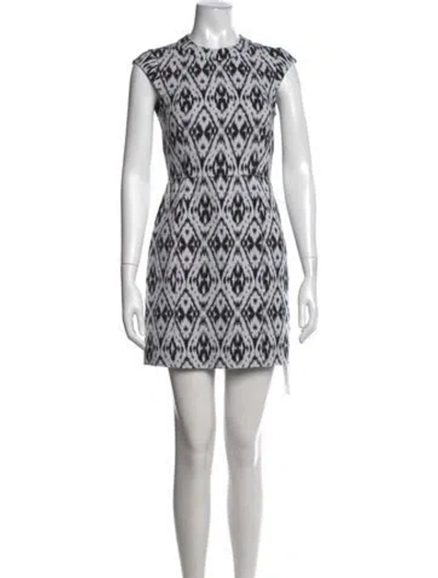 Pre-owned Theory Printed Mini Dress In Multi