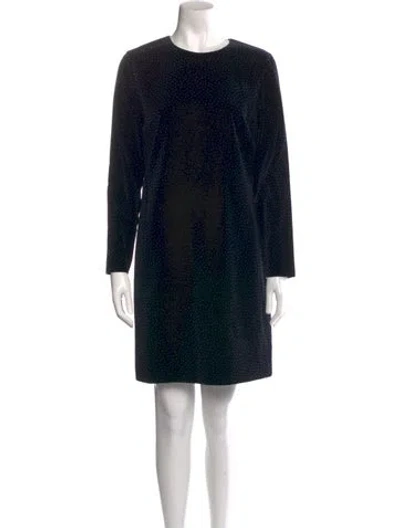 Pre-owned Theory Printed Mini Dress W/ Tags In Black