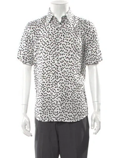 Pre-owned Theory Printed Short Sleeve Shirt W/ Tags In Multi