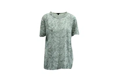 Pre-owned Theory Printed T-shirt In Grey Cotton
