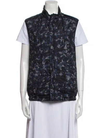 Pre-owned Theory Printed Vest In Blue