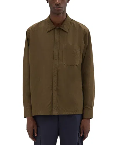 Theory Feather Nylon Shirt In Green