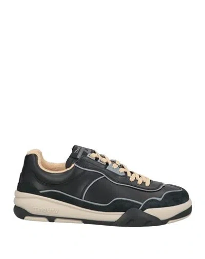 Theory Project Man Sneakers Black Size 8 Calfskin