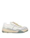 Theory Project Man Sneakers Ivory Size 9 Calfskin In White