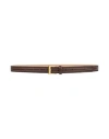 Theory Project Woman Belt Brown Size L Cow Leather In Brown