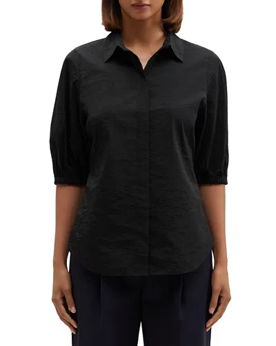 THEORY PUFFED SLEEVE BLOUSE