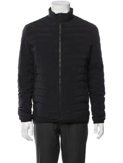 Pre-owned Theory Puffer Coat In Black