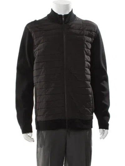 Pre-owned Theory Puffer Coat In Black