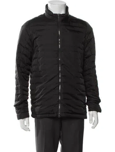 Pre-owned Theory Puffer Coat In Black