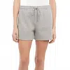 Theory Pull-on Cotton Blend Shorts In Gray In Gray