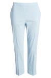 Theory Cropped Karottenhose Aus Einer Leinenmischung In Bleu