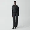 Theory Pull-on Pant In Felted Wool Cashmere In Gray