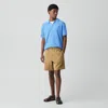 Theory Pull-on Short In Moonsoft Cotton In Neutral