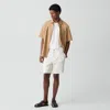 Theory Pull-on Short In Moonsoft Cotton In White
