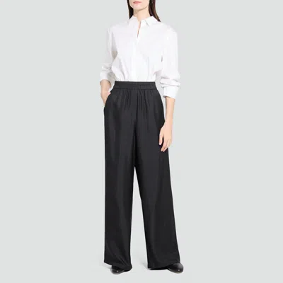 Theory Pull-on Track Pant In Mod Silk Twill In Black
