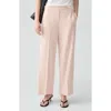 Theory Pull-on Wide Leg Pants In Pink