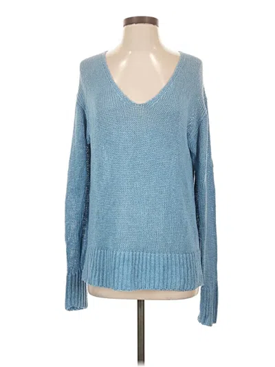 Pre-owned Theory Pullover Sweater In Blue