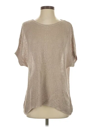 Pre-owned Theory Pullover Sweater In Brown