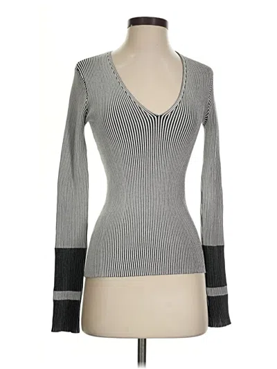 Pre-owned Theory Pullover Sweater In Gray