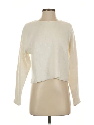 Pre-owned Theory Pullover Sweater In Ivory