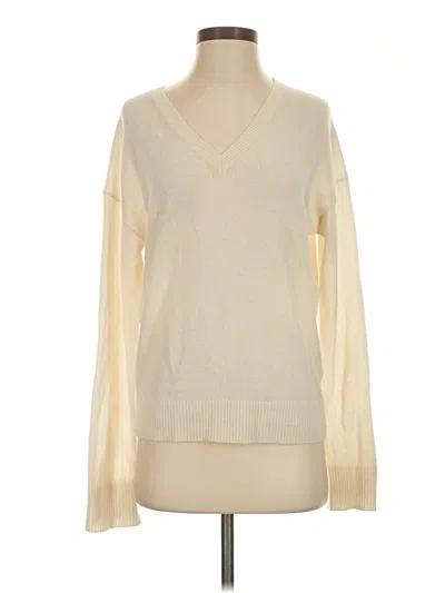 Pre-owned Theory Pullover Sweater In Ivory