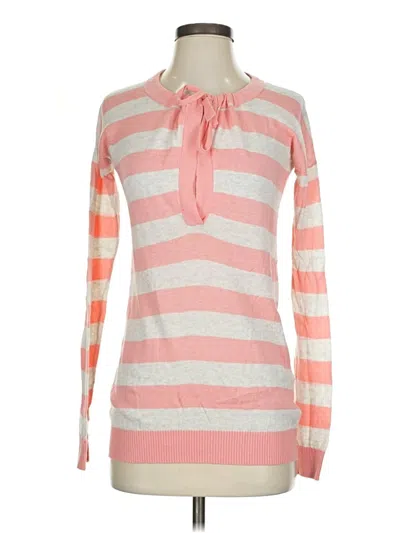Pre-owned Theory Pullover Sweater In Pink