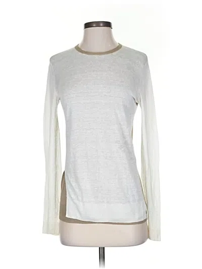 Pre-owned Theory Pullover Sweater In Silver