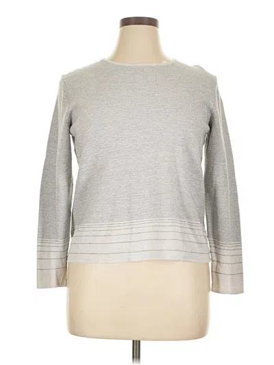 Pre-owned Theory Pullover Sweater In Silver