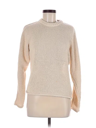 Pre-owned Theory Pullover Sweater In Tan