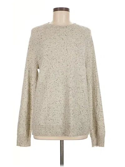 Pre-owned Theory Pullover Sweater In Tan