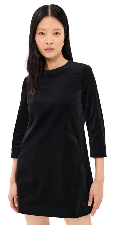 Theory Wynter Studded Velvet Sheath Dress In Black