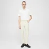 Theory Raffi Neoteric Twill Slim Fit Pants In Warm Ivory