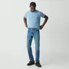Theory Beryl Raffi Regular Fit Jeans In Mid Blue In Mid Blue