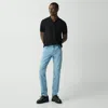Theory Raffi Jean In Stretch Denim In Super Light Wash
