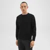 Theory Raglan Sleeve Sweatshirt In Light Bilen In Black