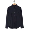 Theory Sylvain Poplin Shirt In Blue